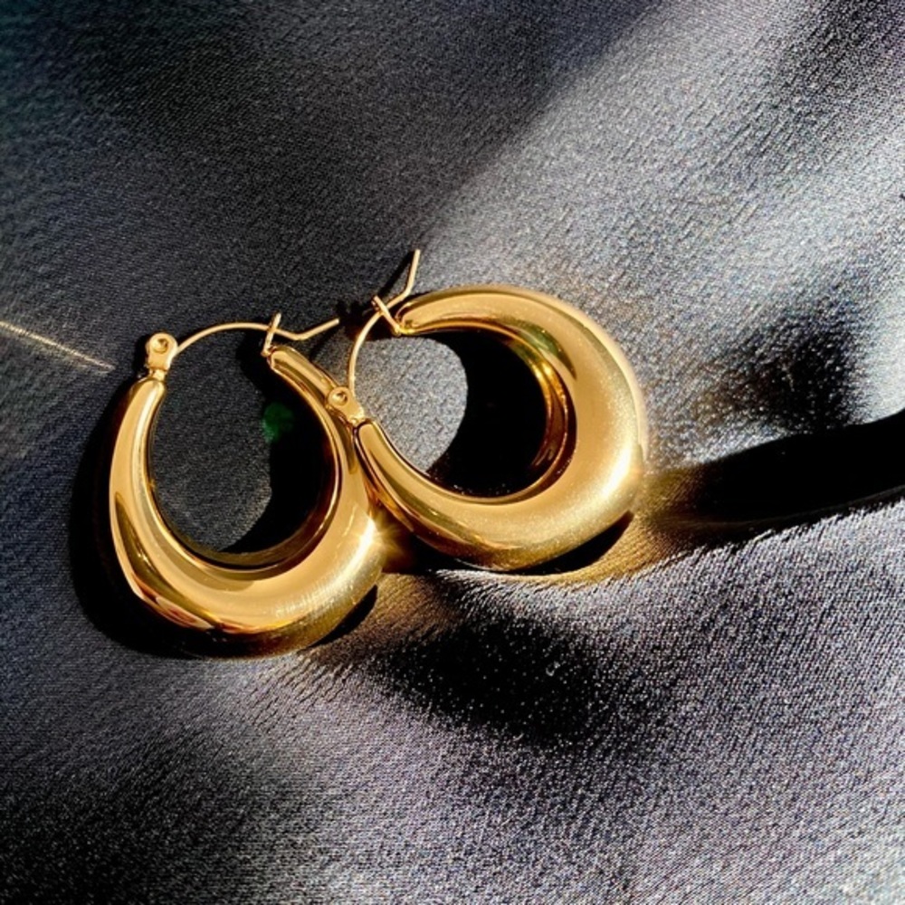 🔸14k GOLD FILLED STAINLESS STEEL EARRINGS with Gift Box!🎁✨❤️